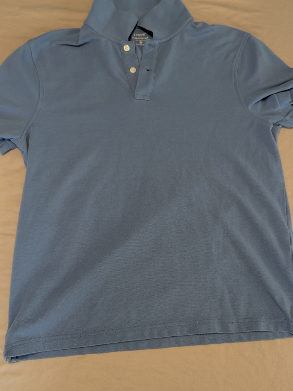 J. Crew Men's Light Blue Polo Shirt